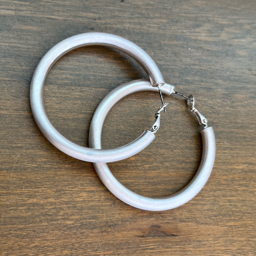 Silver Hoop Earrings